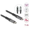 Image de Delock USB type C - USB type C (1 m, USB 4, 240 W), Câble USB