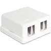 Image de Delock Boîtier monté en surface Keystone, Serveur : accessoires, Blanc