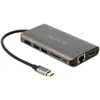 Image de Delock 87683 (USB-C), Station d’accueil + hub USB, Gris