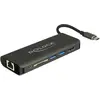 Image de Delock Station d'accueil USB-C HDMI 4K 30Hz (USB-C, 2 ports), Station d’accueil + hub USB, Noir