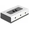 Image de Delock Commutateur 2 à 1 jack 3,5 mm 4 broches bidirectionnel manuel (Adaptateur angulaire, Commutateurs KVM), Adaptateur audio, Gris, Noir