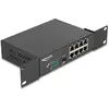 Image de Delock 10" Gigabit Ethernet Switch (8 ports), Switch réseau, Noir