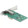 Image de Delock Carte PCI Express x1 vers 1 slot SFP 100Base-FX RTL (Mini PCI Express, PCIe), Carte réseau, Gris, Vert