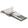 Image de Delock Carte PCI Express x4 vers 4 slots SFP Gigabit LAN i350 (Mini PCI Express), Carte réseau, Noir