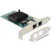 Image de Delock Carte PCI Express x1 2 x RJ45 Gigabit LAN i350 (Ethernet), Carte réseau