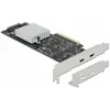 Image de Delock Carte PCI Express USB 3.2 Gen2x2 - 2x USB-C, Contrôleur SATA