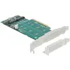 Image de Delock Carte PCI Express x8 vers 2 x NVMe M.2 interne clé M, Contrôleur mémoire