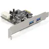 Image de Delock 89241 PCI Express 2x USB 3.0 LP, Contrôleur SATA