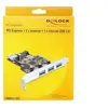 Image de Delock PCI Express Card > 3 x external + 1 x internal USB 3.0 - Adaptateur USB - PCIe 2.0 - USB, USB 2.0, USB 3.0 - 4 ports