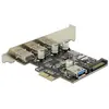 Image de Delock PCIe USB 3.0 3x externe 1x interne LP SATA Power VIA, Contrôleur SATA