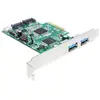 Image de Delock PCI Express Card > 2 x external USB 3.0, 2 x internal SATA 6 Gb/s - Stockage / contrôleur USB 3.0 - USB 3.0 / SATA 6Gb/s - PCIe 2.0 x4