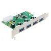 Image de Delock PCI Express Card > 4 x external USB 3.0 - Adaptateur USB - PCIe 2.0 - USB 3.0 x 4