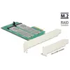 Image de Delock PCIe x1 > 2 x M.2 clé B, Contrôleur mémoire