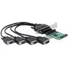 Image de Delock Carte PCI-Express 89938 4x RS-232 avec alimentation électrique, Contrôleur SATA