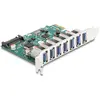 Image de Delock Carte PCI Express x1 vers 7 x USB externe 5 Gbps type A femelle, Contrôleur SATA