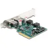 Image de Delock Carte PCI Express x4 vers 2 x externes USB 10 Gbps type A femelle, Contrôleur SATA
