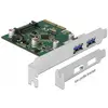 Image de Delock 90298 PCIe 2x USB type A, Contrôleur SATA