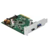 Image de Delock - Adaptateur USB - PCIe 3.0 x4 profil bas - USB-C 3.1 Gen 2 x 1 + USB 3.1 Gen 2 x 1