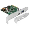 Image de Delock PCIe 1x USB Type-C, 1x USB-A, Contrôleur SATA