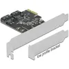 Image de Delock Adaptateur de bus hôte 2 ports SATA PCIe, Contrôleur mémoire