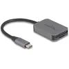 Image de Delock Lecteur de cartes USB Type-C (USB-C 3.2 Gen 1), Lecteur de carte mémoire, Gris