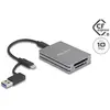 Image de Delock Lecteur de cartes pour SD et CFexpress type B (USB 3.2 Gen 2, USB-C), Lecteur de carte mémoire, Gris