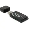Image de Delock Mini lecteur de cartes USB 2.0 avec fente SD et Micro SD (USB 2.0), Lecteur de carte mémoire, Noir