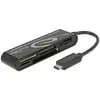 Image de Delock USB 2.0 USB Type-C 5 slots, noir (USB-C), Lecteur de carte mémoire, Noir