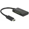 Image de Delock USB 3.1, USB Type-C 4 slots, noir (USB-C), Lecteur de carte mémoire, Noir