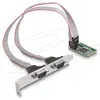 Image de Delock Carte Mini PCIe pleine taille vers 2 x série RS-232 D-Sub 9 broches, Contrôleur SATA