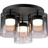 Image de Just Light, Plafonnier, LED-Deckenleuchte 14041-18, 7,5W, 800lm, 3000K, schwarz (2400 lm)