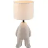 Image de Just Light, Lampe de table, LED Tischleuchte TED Stoffschirm beige H 14cm (E27)