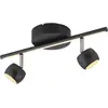 Image de Just Light, Plafonnier, LED-Deckenleuchte 11401-18, 10,60W, 3000K, 1225lm, warmweiss, IP20, schwarz (1225 lm)