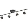 Image de Just Light, Plafonnier, LED-Deckenleuchte 11402-18, 20,40W, 3000K, 2360lm, warmweiss, IP20, schwarz (2360 lm)