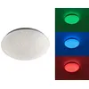 Image de LeuchtenDirekt Skyler 14241-16 Plafonnier LED blanc 8 W RVB, blanc chaud avec télécommande