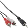 Image de Câble Cinch/jack, InLine®, 2x Cinch mâle à 3,5mm jack mâle 2m