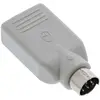 Image de InLine Adaptateur PS/2 vers USB 2.0 (PS/2, 2 cm), Adaptateur données + vidéo, Gris