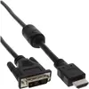 Image de InLine HDMI (Typ A)   DVI (3 m), Câble vidéo, Noir