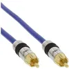 Image de InLine Premium - Câble audio numérique (coaxial) - RCA mâle pour RCA mâle - 3 m - blindé - bleu