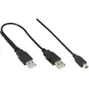 Image de InLine Câble USB Mini-Y (1 m, USB 2.0), Câble USB