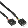 Image de Extension interne du câble audio InLine® HD pour audio HD et AC97 0,4 m