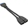 Image de InLine Câble adaptateur USB 3.0 (0.15 m), Câble d'interface