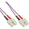 Image de InLine Câble à fibre optique duplex SC/SC 50/125um OM4 25m (25 m), Câble réseau
