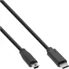 Image de InLine USB C   USB-Mini-B (3 m, USB 2.0), Câble USB