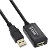 Image de InLine Extension active USB 2.0 5m avec amplification du signal / répéteur mâle A vers femelle A 5m (5 m, USB 2.0), Câble USB