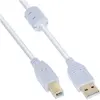 Image de InLine Câble USB A - USB B 10 m blanc (34550W) (10 m, USB 2.0), Câble USB