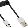 Image de InLine Câble spiralé USB 2.0 (2 m, USB 2.0), Câble USB