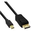 Image de InLine DisplayPort   Mini DisplayPort (0.50 m), Câble vidéo, Noir