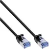 Image de InLine Câble de raccordement mince (U/FTP, CAT6a, 0.25 m), Câble réseau