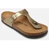 Image de Gizeh Birko Flor - Regular par Birkenstock Or et bronze 38 Femme